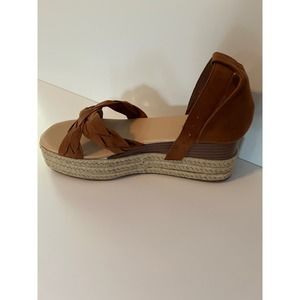 Just Fab Corinna Wedges in Cognac
